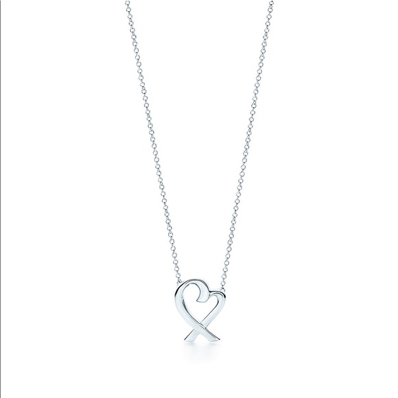 AUTHENTIC TIFFANY & CO. Paloma Picasso Loving Heart Necklace in Sterling Silver - Picture 5 of 6